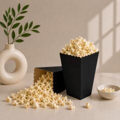 Siyah Popcorn Mısır Kutusu 8 Adet