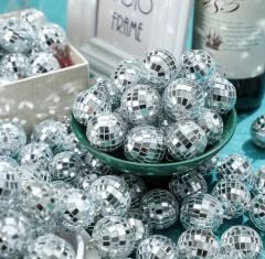 4cm Disco Topu Pasta Süsü 1 Adet