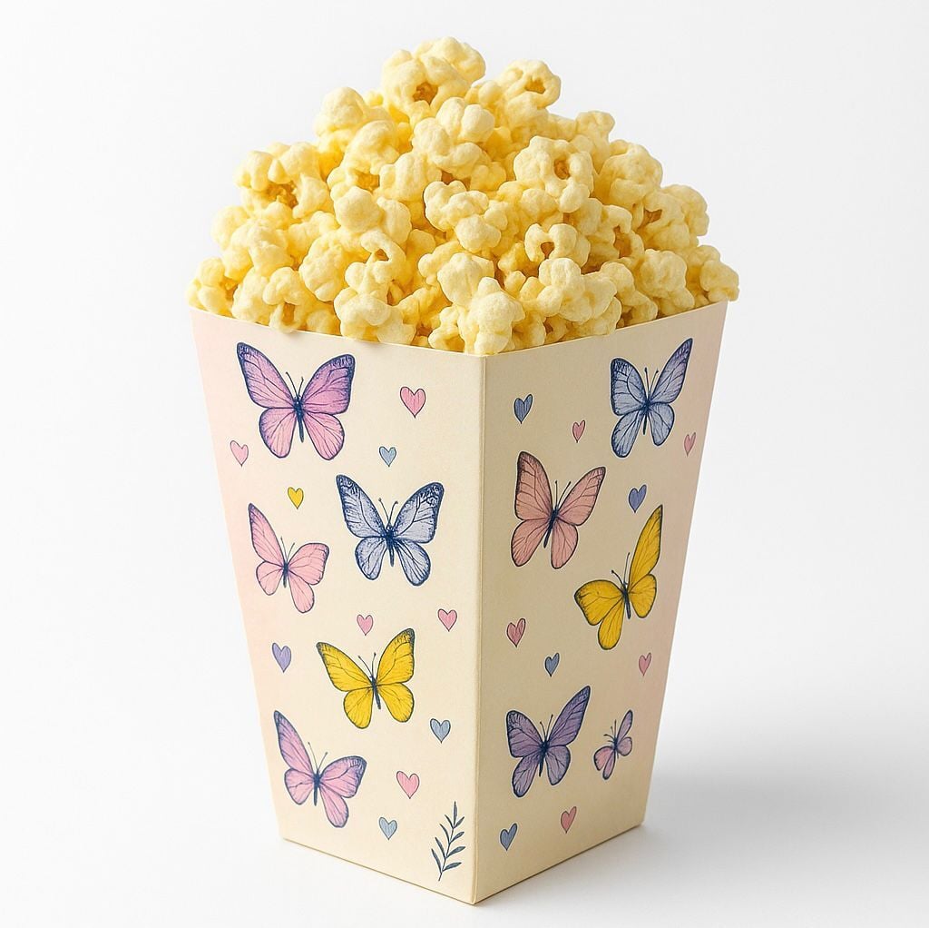 Kelebek Popcorn Mısır Kutusu 8 Adet