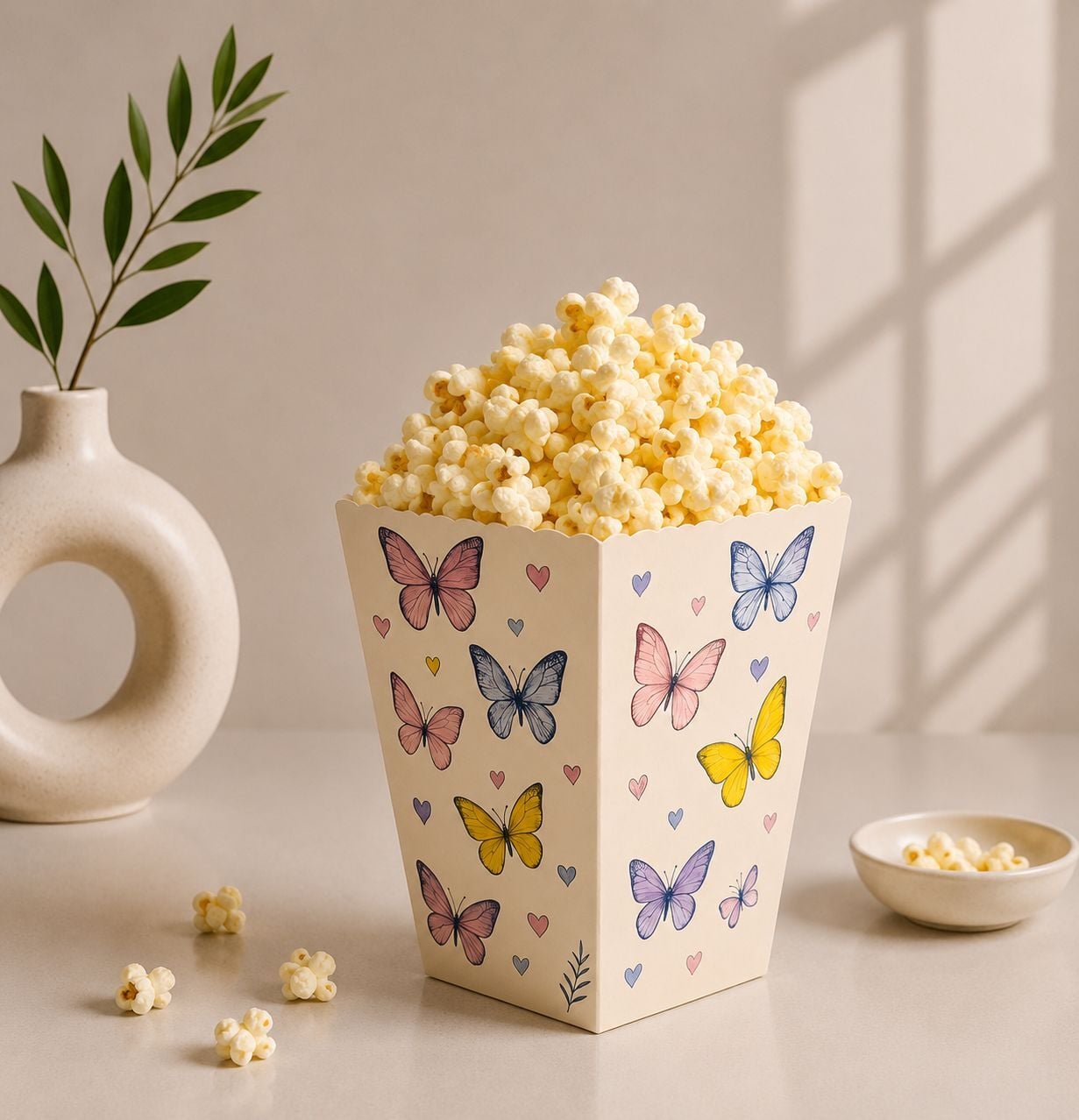 Kelebek Popcorn Mısır Kutusu 8 Adet