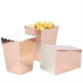 Rosegold Mısır Popcorn Kutusu 8 Adet