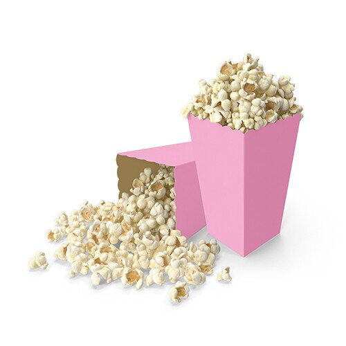 Pembe Popcorn Mısır Kutusu 8 Adet