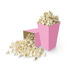 Pembe Popcorn Mısır Kutusu 8 Adet