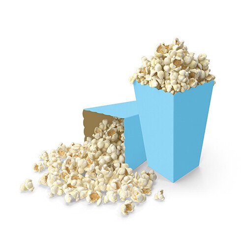 Mavi Mısır Popcorn Kutusu 8 Adet