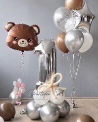 1 Yaş Ayıcık Balon Demeti