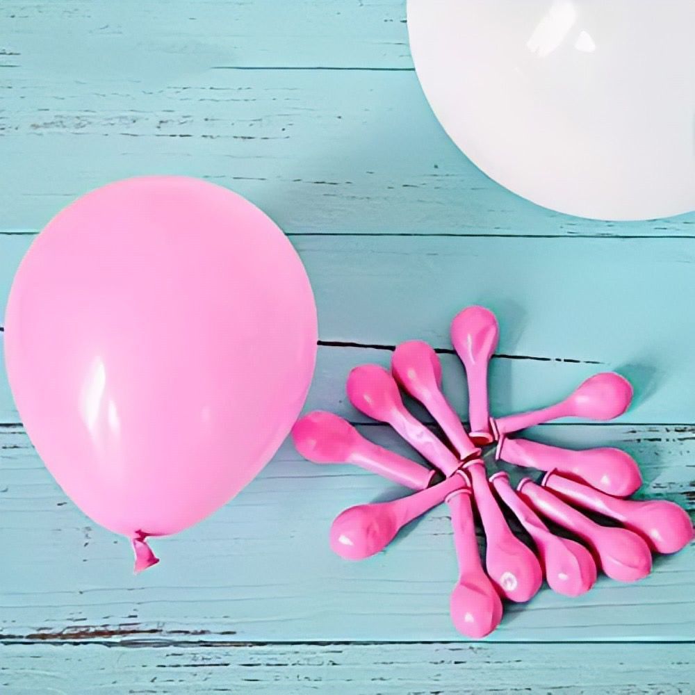 5 inç Mini Şeker Pembe Balon 10 Adet