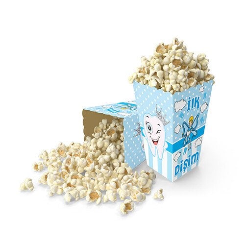 Erkek Diş Popcorn Mısır Kutusu 8 Adet