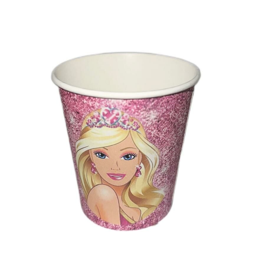 Barbie Karton Bardak 8 Adet