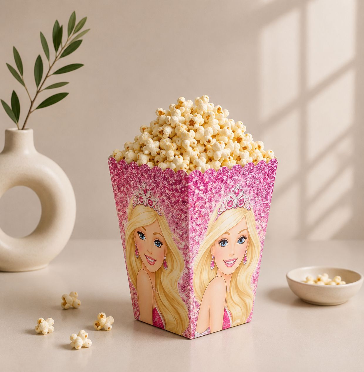 Barbie Popcorn Mısır Kutusu 8 Adet