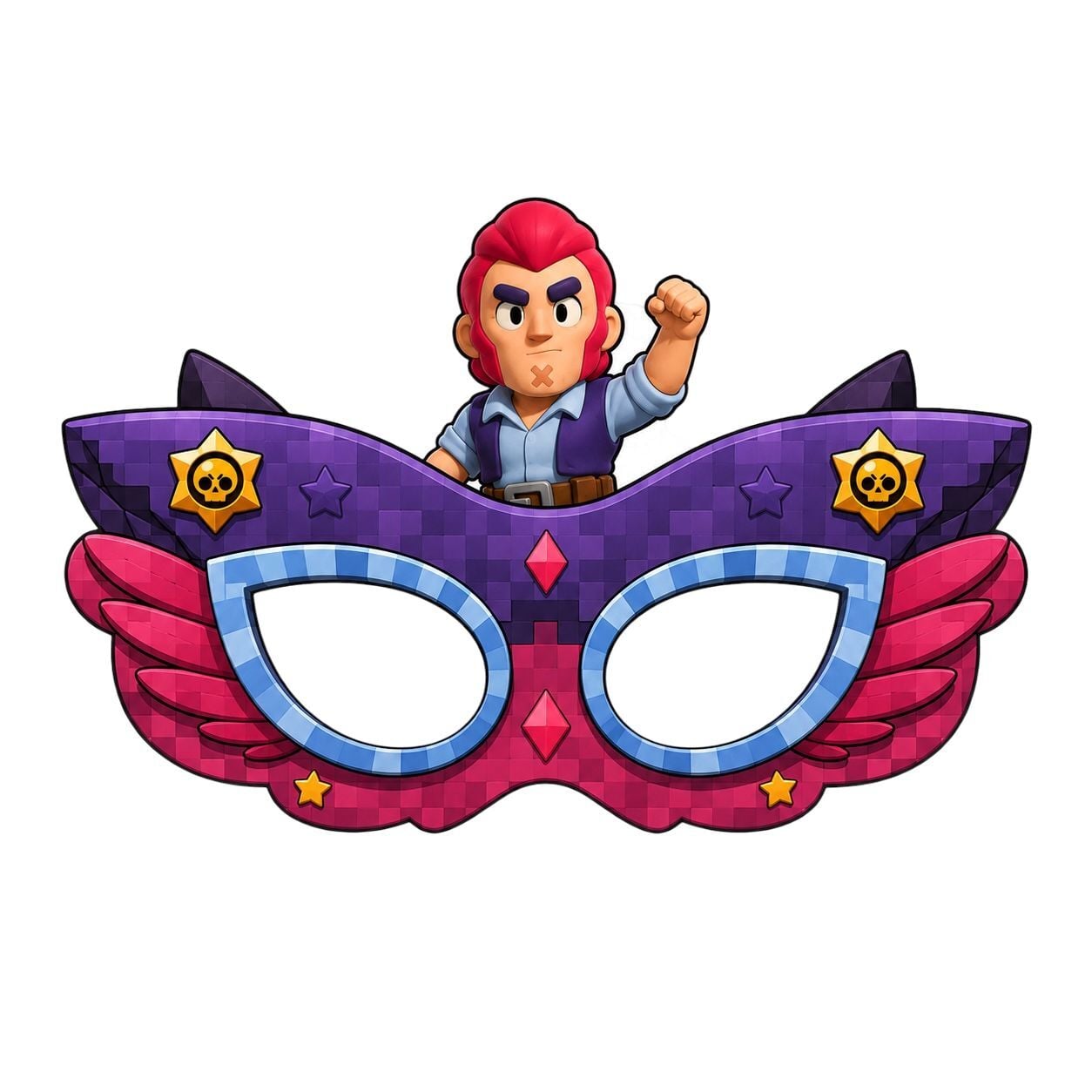 Roblox Karton Parti Maske 6 Adet
