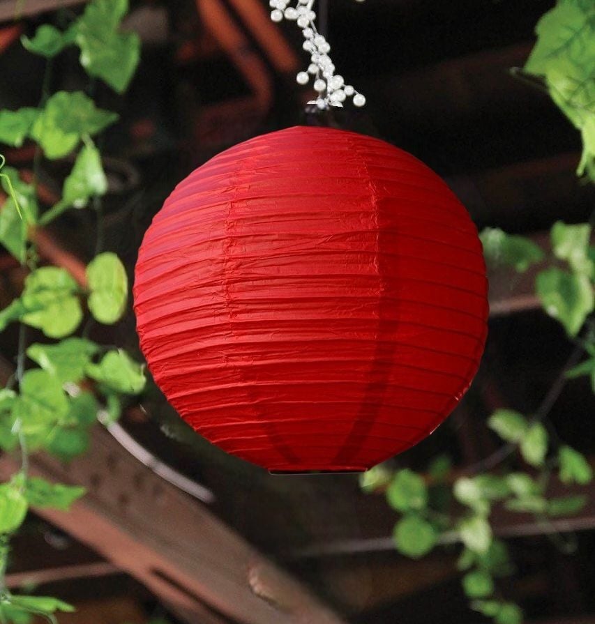 Kırmızı Kağıt Japon Feneri 20cm