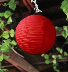 Kırmızı Kağıt Japon Feneri 20cm