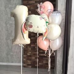 Tavşan Blush Balon Demeti