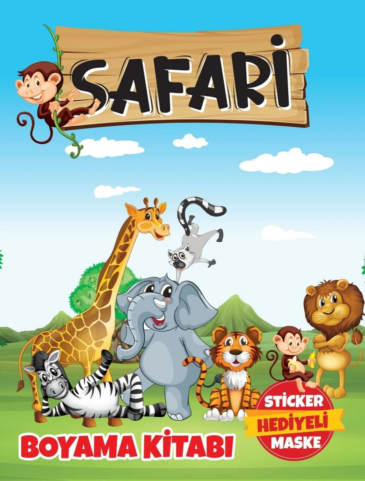 Safari Boyama Kitabı 1 Adet