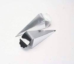 Gümüş Karton Lokum Kutusu 24 Adet