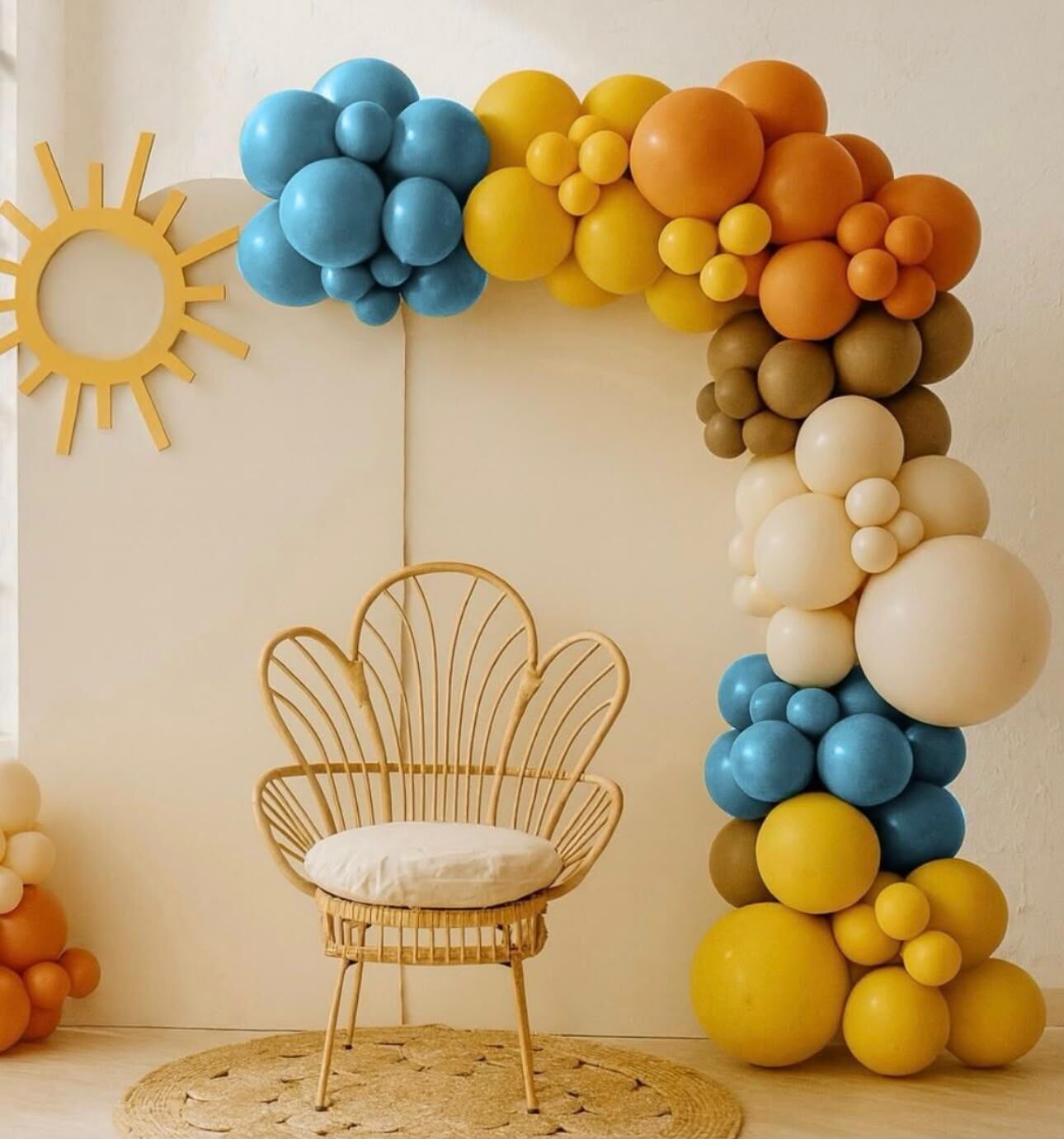 Güneş Retro Balon Zinciri