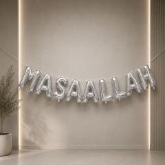 Gümüş MaşaAllah Folyo Balon