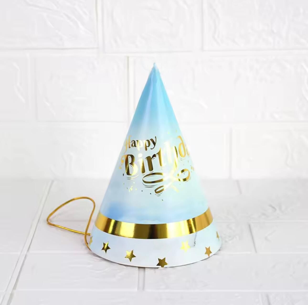 Kukuleta Mavi Gold Yıldız Happy Birthday Mod 12