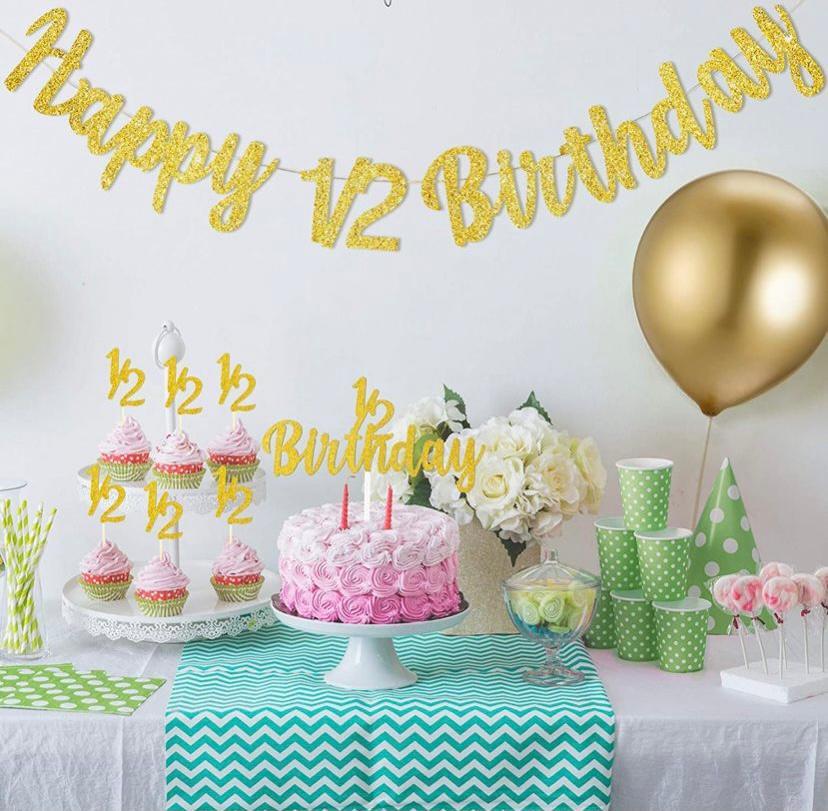 1/2 Yarım Yaş Birthday Set