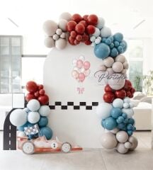 Bej Cars Balon Zinciri