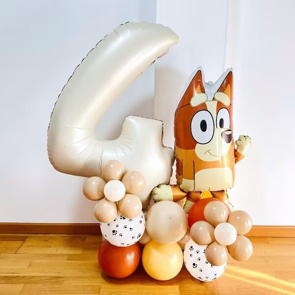 Bluey Bingo Bej Balon Kit