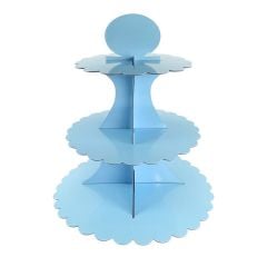 Mavi Cupcake Kek Standı