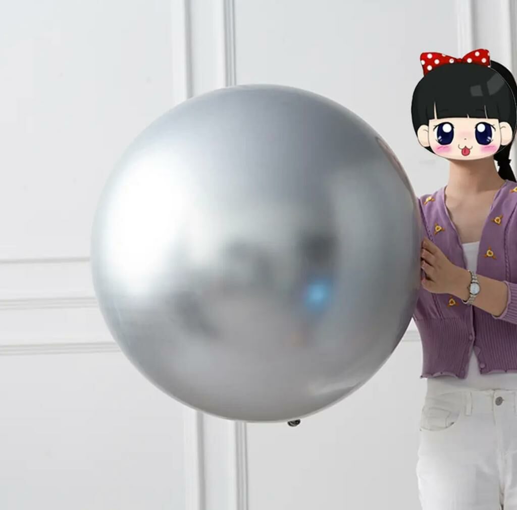 24 inç Gümüş Krom Balon 1 Adet