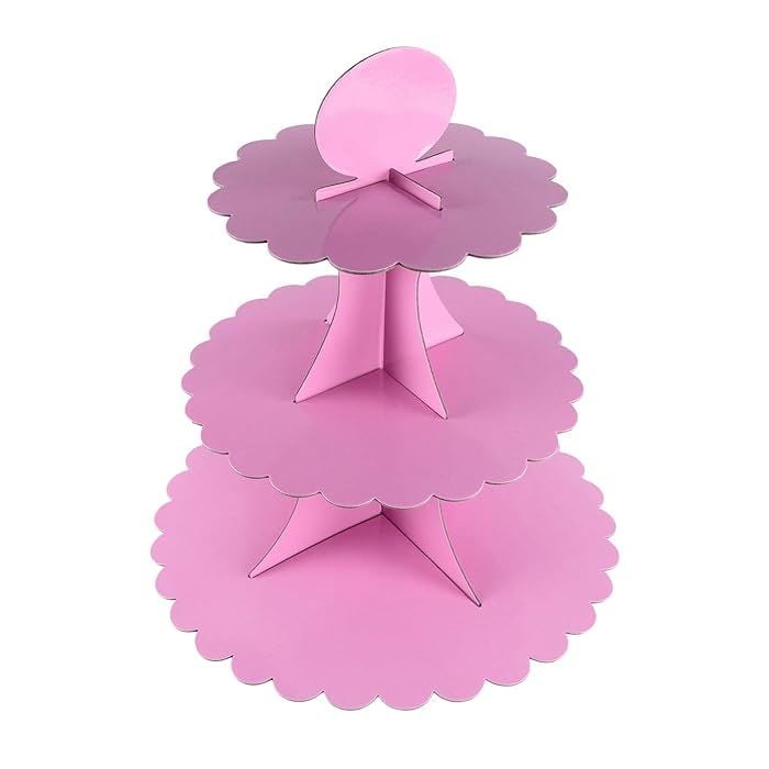 Pembe  Cupcake Kek Standı