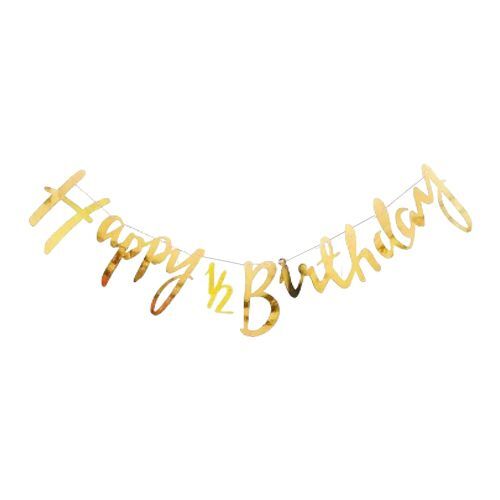 HAPPY 1/2 BİRTHDAY BANNER