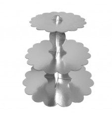 Gümüş Cupcake Kek Standı