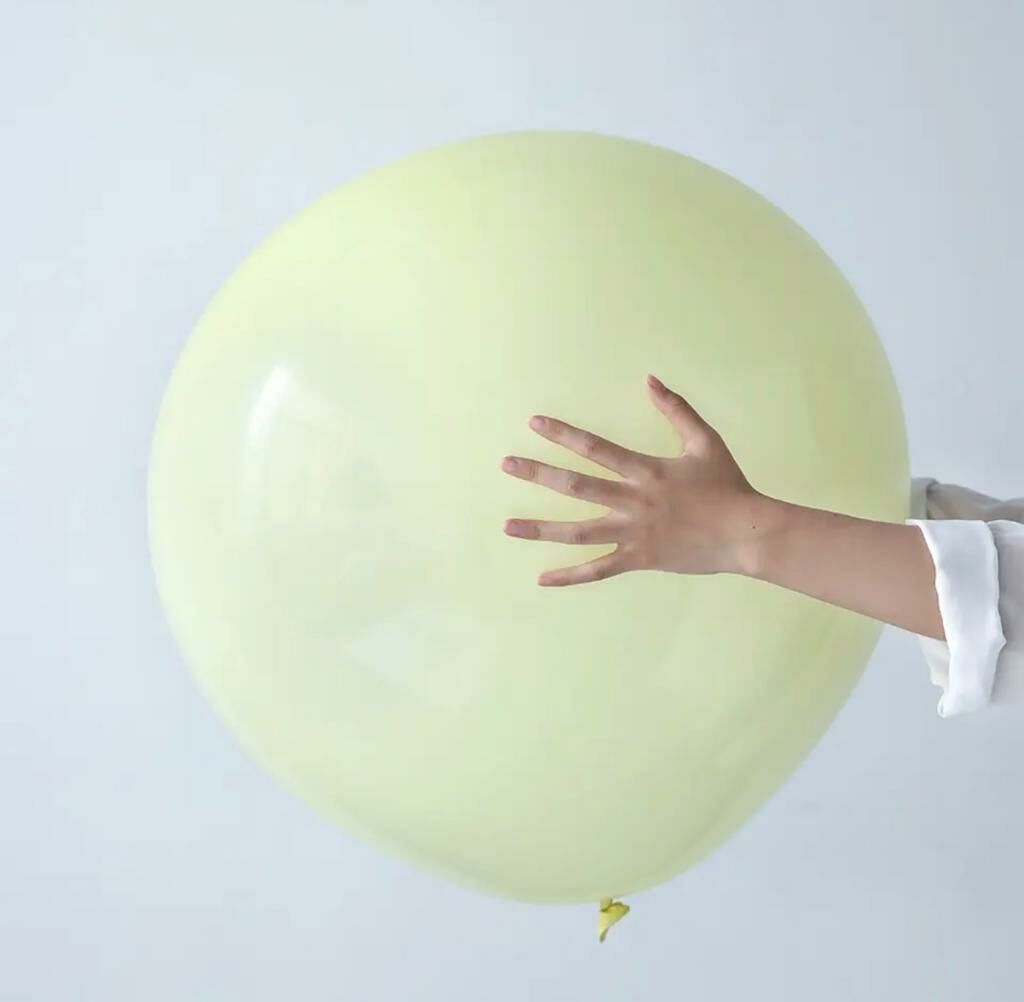 24 inç Sarı Makaron Balon 1 Adet