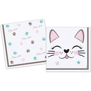 Sevimli Kedi Kağıt Peçete 16 Adet