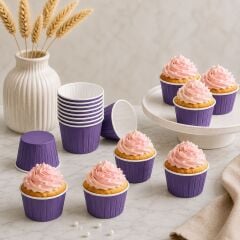 Mor Muffin Kek Kalıbı 24 Adet