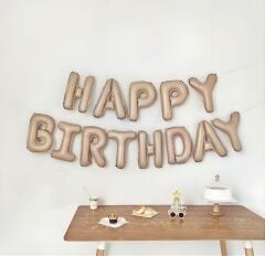 TEN RENGİ HAPPY BİRTHDAY BALON