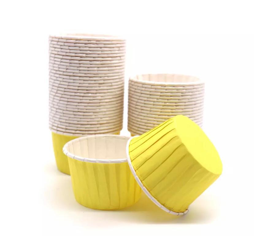 Sarı Muffin Kek Kalıbı 24 Adet