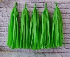 Yeşil Kağıt Sıralı Püskül 5 Adet