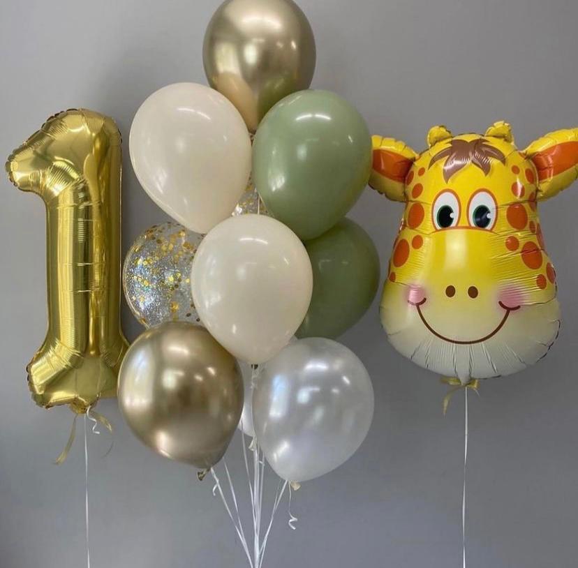 1 Yaş Zürafa Teması Balon Demeti