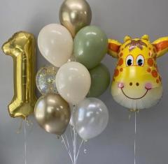 1 Yaş Zürafa Teması Balon Demeti