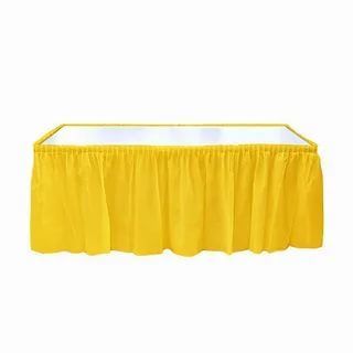 Sarı Plastik Masa Eteği 75x420