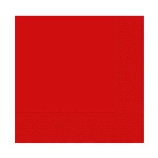 Kırmızı Renkli Kağıt Peçete 16 Adet