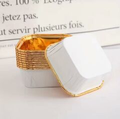 Kare Beyaz Muffin Kek Kalıbı 24 Adet