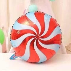 Kırmızı Beyaz Mavi Şeker Folyo Balon