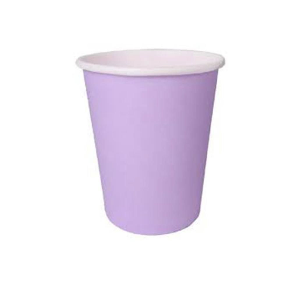 Lila Karton Bardak 8 Adet