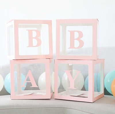 PEMBE BABY BALON KUTUSU 4 ADET