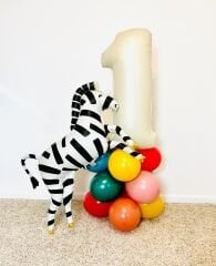 Zebra Sirk Teması Balon Kit