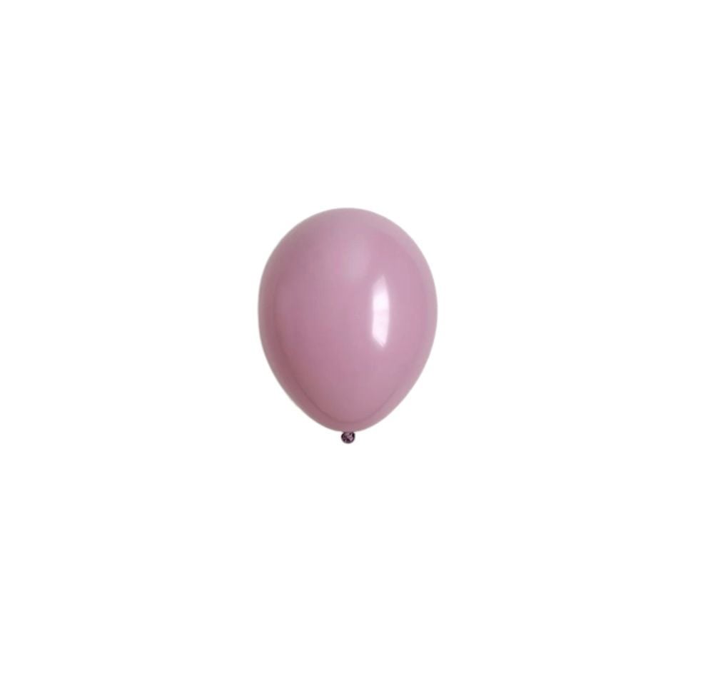 5 inç Mini Toz Pembe Retro Balon 10 Adet