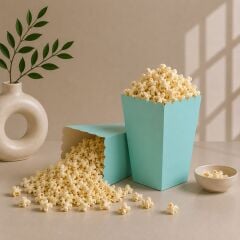 Mint Yeşili Popcorn Mısır Kutusu 8 Adet