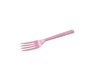 PEMBE PLASTİK ÇATAL 24 ADET