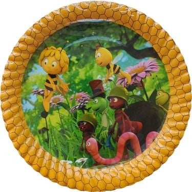 Arı Teması Karton Tabak 8 Adet