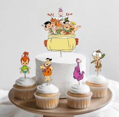 Taş Devri Cake Topper Set